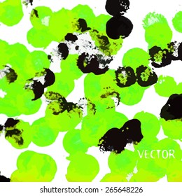 Background circles watercolor prints. Vector