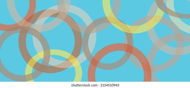 Background with circular circle shapes and other geometric shapes for a website cover. Vector illustration for wallpaper banner design or landing page in trendy colors.