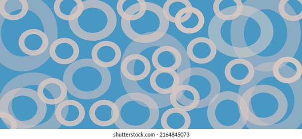 Fondo con formas circulares y otras formas geométricas para la portada de un sitio web. Ilustración vectorial para el diseño de banner de papel pintado o página de aterrizaje en colores de moda.