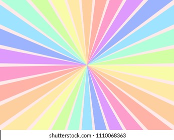 Background circular rainbow pastel spectrum