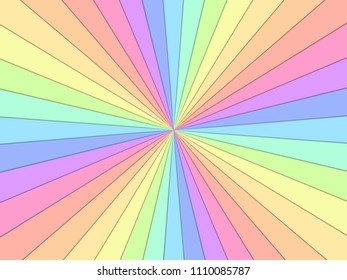 Background circular rainbow pastel spectrum