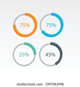 background of circular sign percent