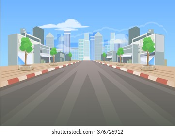 Background city for game. - vector