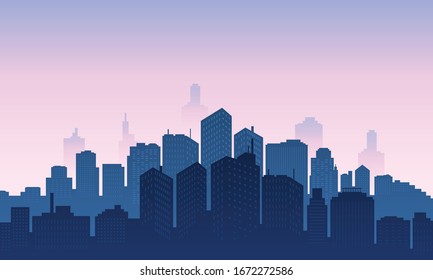 Background of city with many apartment buildings.