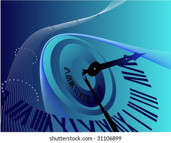 Background with clock