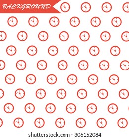 Background with clocks, vector.