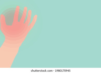 Background of Close up Finger pain