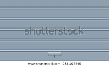 background of a closed iron curtain of a store (flat design)