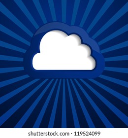 background with a cloud