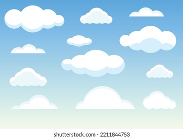 background of cloud and blue sky,vector illustrations