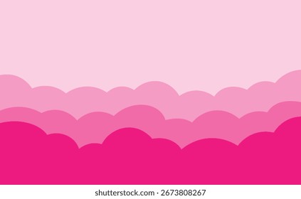Background cloud pink cutout abstract
