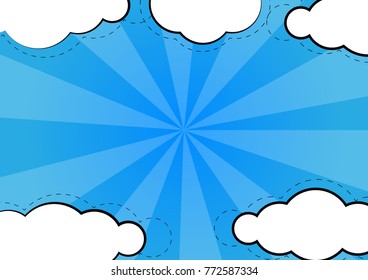 background of cloud,blue color,vector illustrations