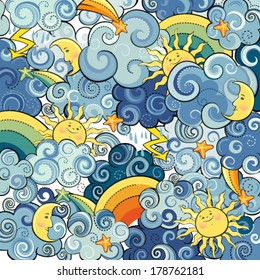 Background with clouds