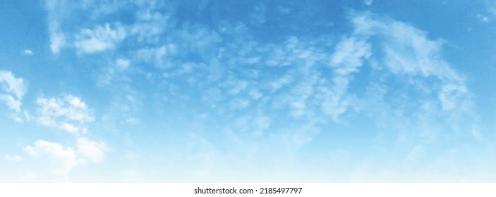 Fondo con nubes en el cielo azul. vector cielo azul