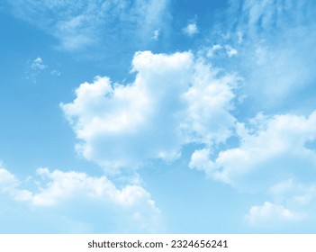 Fondo con nubes en el cielo azul. vector cielo azul