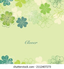 Background Of Clover Silhouette Illustration