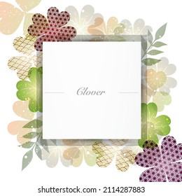 background of clover silhouette illustration