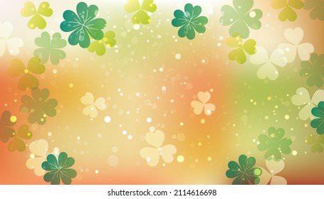background of clover silhouette illustration