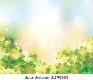 background of clover silhouette illustration