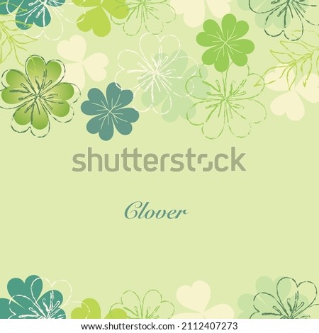 background of clover silhouette illustration