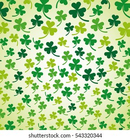 background of clovers icon. colorful design. Saint Patrick's Day concept. vector illustration