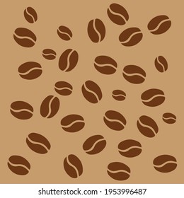 Café de fondo con diseño marrón