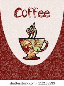 background. coffee cup