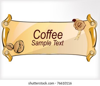 Background for coffee text