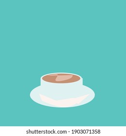 Café de fondo con dos colores diferentes