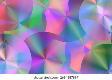 background with a collection of colorful gradient circles
