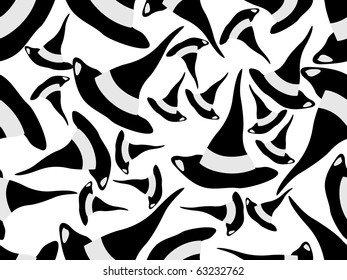 background with collection of halloween hat