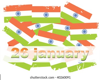 fondo con colección de la bandera india para el 26 de enero