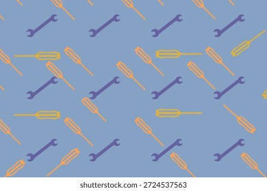 Fondo con colección de destornilladores y llaves Torx