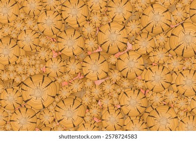 background of a collection of wood pieces with colorful patterns