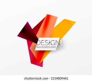 Background color abstract overlapping lines. Minimal composition vector illustration for wallpaper banner background or landing page