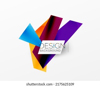 Background color abstract overlapping lines. Minimal composition vector illustration for wallpaper banner background or landing page