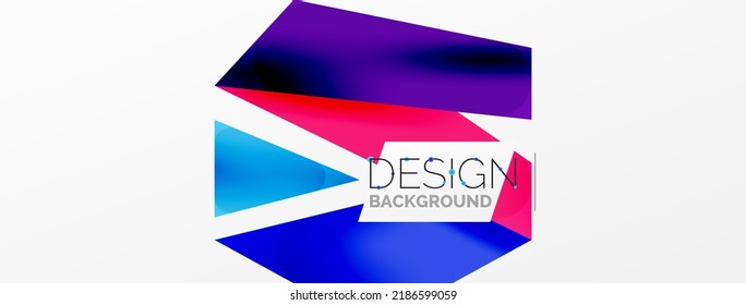 Líneas superpuestas abstractas de color de fondo. Ilustración vectorial de composición mínima para fondo de banner o página de aterrizaje de papel pintado