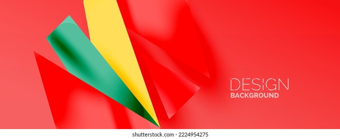 Líneas superpuestas abstractas de color de fondo. Ilustración vectorial de composición mínima para fondo de banner o página de aterrizaje de papel pintado