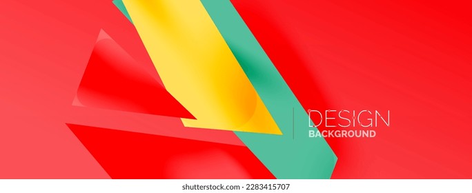 Líneas superpuestas abstractas de color de fondo. Ilustración vectorial de composición mínima para fondo de banner o página de aterrizaje de papel pintado