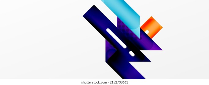 Bandas superpuestas abstractas de color de fondo. Ilustración vectorial de composición mínima para fondo de banner o página de aterrizaje de papel pintado