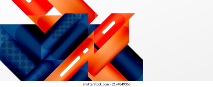 Background color abstract overlapping stripes. Minimal composition vector illustration for wallpaper banner background or landing page