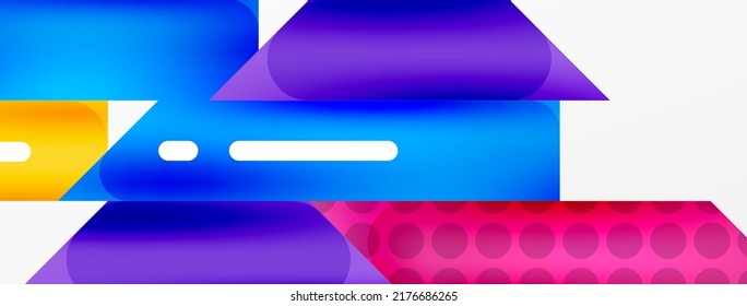 Bandas superpuestas abstractas de color de fondo. Ilustración vectorial de composición mínima para fondo de banner o página de aterrizaje de papel pintado