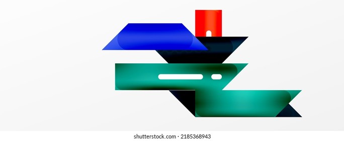 Hintergrundfarbe abstrakte überlappende Streifen. Minimale Komposition, Vektorgrafik für Tapete-Banner-Hintergrund oder Landing-Page