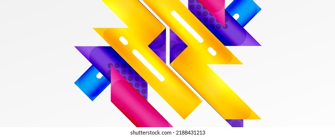 Background color abstract overlapping stripes. Minimal composition vector illustration for wallpaper banner background or landing page