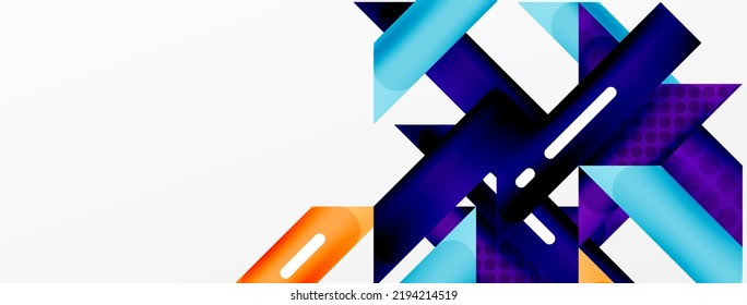 Bandas superpuestas abstractas de color de fondo. Ilustración vectorial de composición mínima para fondo de banner o página de aterrizaje de papel pintado
