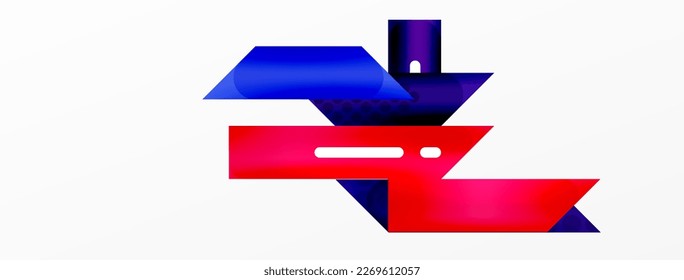 Background color abstract overlapping stripes. Minimal composition vector illustration for wallpaper banner background or landing page