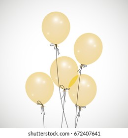 Background with color balloons
