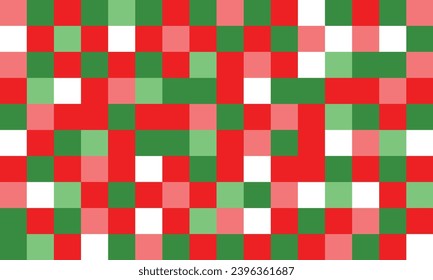 Background color block Christmas theme , red and green vector