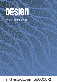 Background color  blue gradient pattern. Geometric doodle drawn by hand, cool simple trends, minimal  background design.