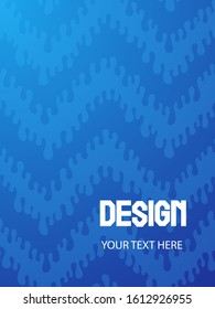 Background color  blue gradient pattern. Geometric doodle drawn by hand, cool simple trends, minimal  background design.
